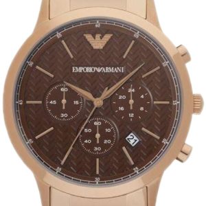 Emporio Armani Herrklocka AR2504 Renato Brun/Roséguldstonat stål