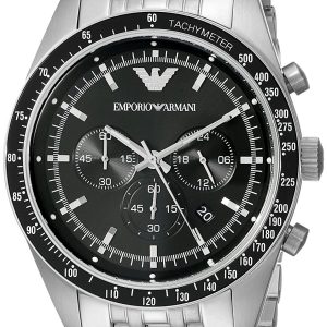 Emporio Armani Herrklocka AR5988 Sportivo Svart/Stål Ø46 mm