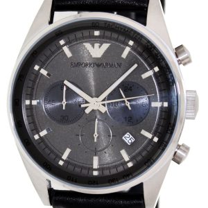 Emporio Armani Herrklocka AR5994 Silverfärgad/Läder Ø43 mm