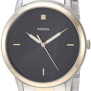 Fossil 99999 Herrklocka FS5458 Svart/Gulguldtonat stål Ø44 mm