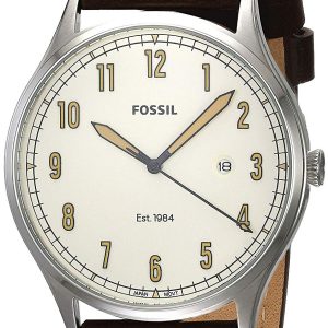 Fossil 99999 Herrklocka FS5589 Vit/Läder Ø42 mm