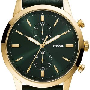 Fossil 99999 Herrklocka FS5599 Grön/Läder Ø44 mm