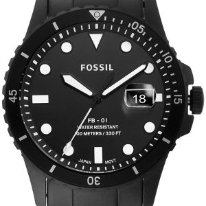 Fossil 99999 Herrklocka FS5659 Svart/Stål Ø42 mm