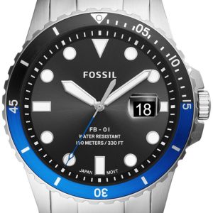 Fossil 99999 Herrklocka FS5671 Svart/Stål Ø42 mm