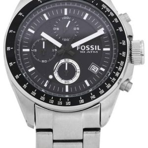 Fossil Decker Herrklocka CH2600IE Svart/Stål Ø44 mm