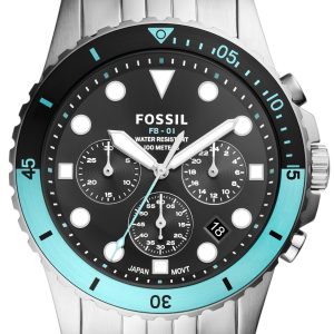 Fossil Fb-01 Chrono Herrklocka FS5827 Svart/Stål Ø42 mm