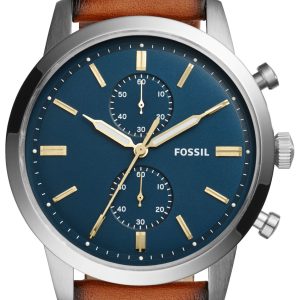 Fossil Herrklocka FS5279 Townsman Blå/Läder Ø44 mm