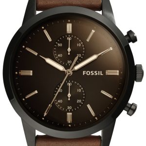 Fossil Herrklocka FS5437 Townsman Svart/Läder Ø44 mm