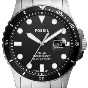 Fossil Herrklocka FS5652 FB-01 Svart/Stål Ø42 mm