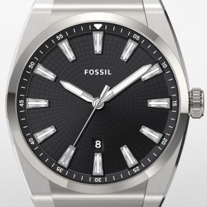 Fossil Herrklocka FS5821 Everett 3 Svart/Stål Ø42 mm