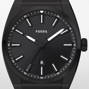 Fossil Herrklocka FS5824 Everett 3 Svart/Stål Ø42 mm