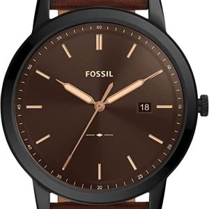 Fossil Herrklocka FS5841 The Minimalist Brun/Läder Ø44 mm