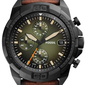 Fossil Herrklocka FS5856 Bronson Grön/Läder Ø44 mm