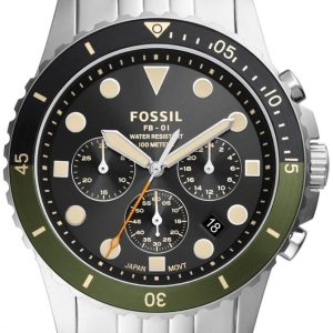 Fossil Herrklocka FS5864 FB-01 Svart/Stål Ø42 mm