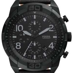 Fossil Herrklocka FS5874 Bronson Svart/Läder Ø50 mm