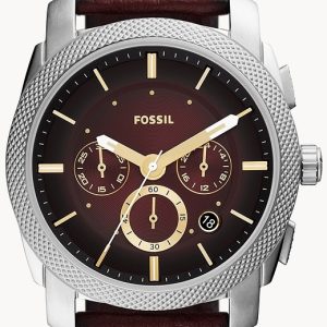 Fossil Herrklocka FS5884 Machine Brun/Läder Ø42 mm