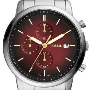 Fossil Herrklocka FS5887 Neutra Röd/Stål Ø42 mm