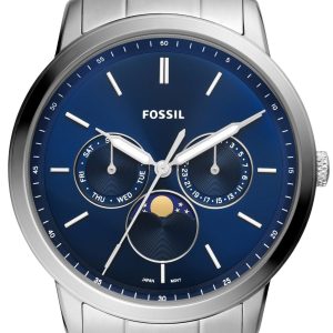 Fossil Herrklocka FS5907 Neutra Blå/Stål Ø42 mm