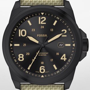 Fossil Herrklocka FS5917 Bronson Svart/Textil Ø40 mm