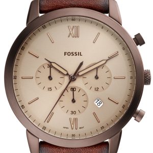 Fossil Herrklocka FS5941 Neutra Brun/Läder Ø44 mm