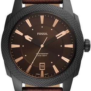 Fossil Herrklocka FS5972 Machine Brun/Läder Ø49 mm