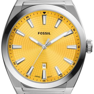 Fossil Herrklocka FS5985 Everett Gul/Stål Ø42 mm