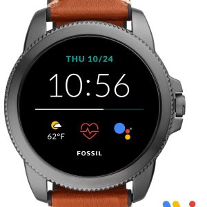 Fossil Herrklocka FTW4055 Gen 5E LCD/Läder Ø44 mm