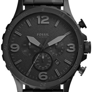 Fossil Herrklocka JR1401 Nate Svart/Stål Ø50 mm