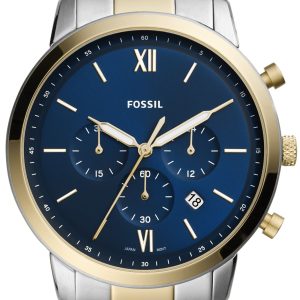 Fossil Neutra Chronograph Herrklocka FS5706 Blå/Gulguldtonat stål