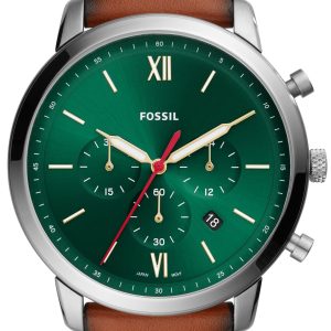 Fossil Neutra Chronograph Herrklocka FS5735 Grön/Läder Ø44 mm