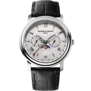 Frederique Constant Classics Business Timer FC-270SW4P6 - Herr - 40 mm - Analogt - Quartz - Safirglas