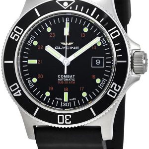 Glycine Combat GL0087 Svart/Gummi Ø42 mm