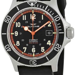 Glycine Combat GL0088 Svart/Gummi Ø42 mm