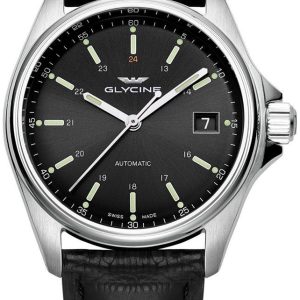 Glycine Combat GL0111 Svart/Läder Ø36 mm