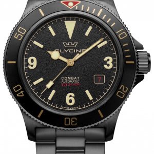 Glycine GL0290 Combat Sub Svart/Stål Ø42 mm