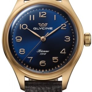 Glycine GL0336 Bienne 1914 Blå/Läder Ø39 mm