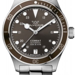 Glycine GL0338 Combat Sub Grå/Stål Ø36 mm