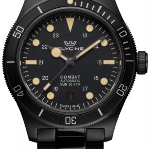 Glycine GL0407 Combat Sub Svart/Stål Ø39 mm