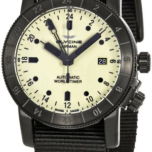 Glycine Herrklocka GL0069 Airman Gul/Textil Ø42 mm