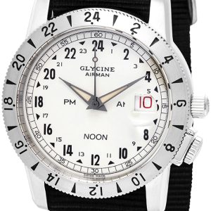 Glycine Herrklocka GL0157 Airman Beige/Textil Ø42 mm