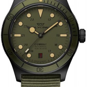 Glycine Herrklocka GL0408 Combat Grön/Textil Ø40 mm