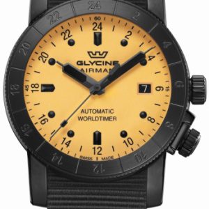 Glycine Herrklocka GL0463 Combat Orange/Läder Ø42 mm