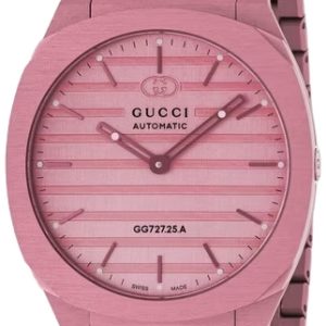 Gucci 25H Damklocka YA163314 Rosa/Stål Ø40 mm