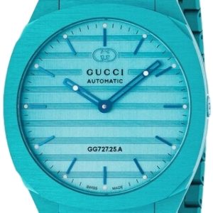 Gucci 25H Damklocka YA163315 Blå/Stål Ø40 mm