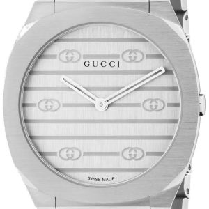 Gucci 25H Damklocka YA163501 Silverfärgad/Stål Ø30 mm