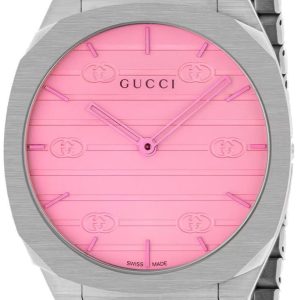 Gucci 25H Herrklocka YA163410 Vit/Stål Ø38 mm