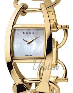 Gucci Damklocka YA123504 Chiodo Vit/18 karat gult guld 23x21 mm