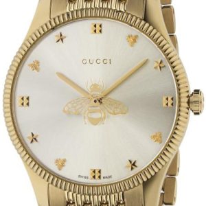 Gucci Damklocka YA1264155 G-Timeless Silverfärgad/Gulguldtonat stål