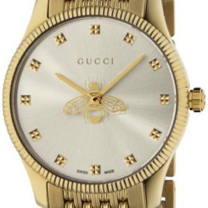 Gucci Damklocka YA1265021 G-Timeless Silverfärgad/Gulguldtonat stål