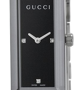 Gucci Damklocka YA127504 G- Frame Svart/Stål